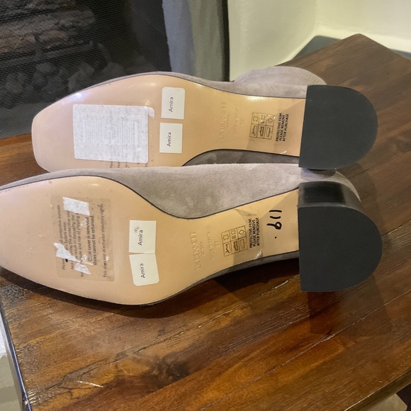 LK Bennett Amira Gray Stretch Suede Ankle Boots Warm Gray size US 6.5/EU 37 - Picture 6 of 8